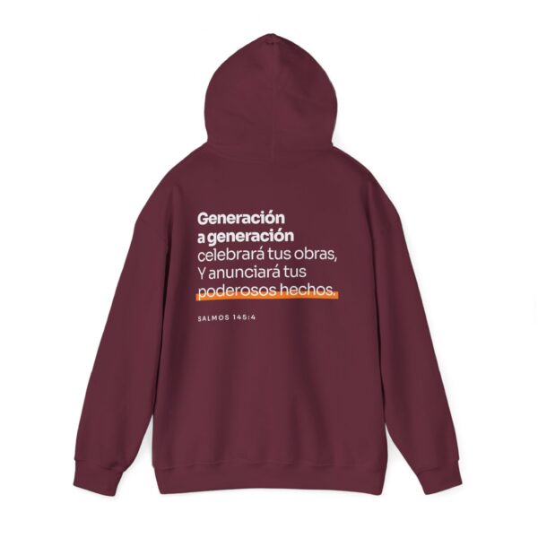 Unisex Hooded Sweatshirt | Psalm 145:4 - Image 6