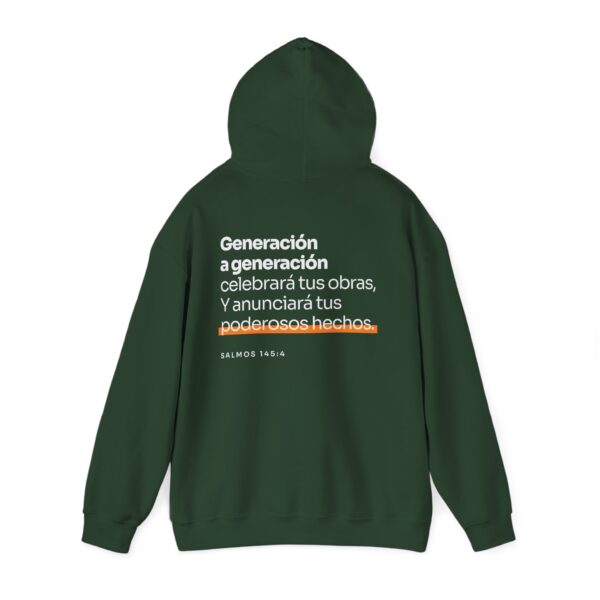 Unisex Hooded Sweatshirt | Psalm 145:4 - Image 15